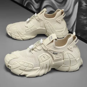 Man Daily Breathable Casual Walking Shoes Fashion Running Sneakers Comfy Platform Tenis Shoes Summer Men Barefoot Sock Shoes