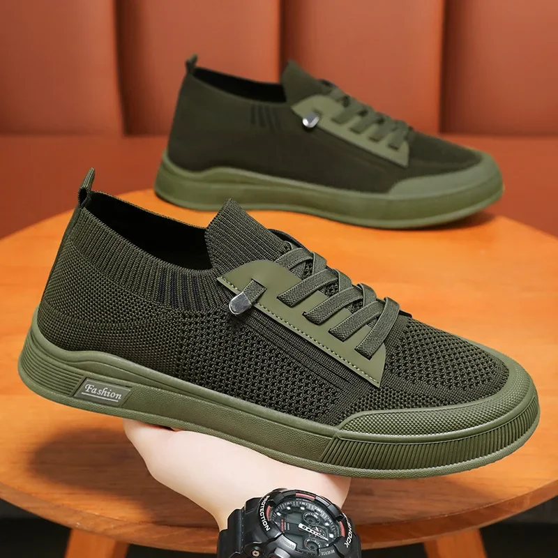 Shoes Men's Summer 2025 New Edition Men's Shoes Solid Color Casual Canvas Shoes Breathable Single free shipping shoes - Image 3